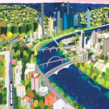 Brisbane X-Large (1015mm W x 1015mm H) / Clear Acrylic