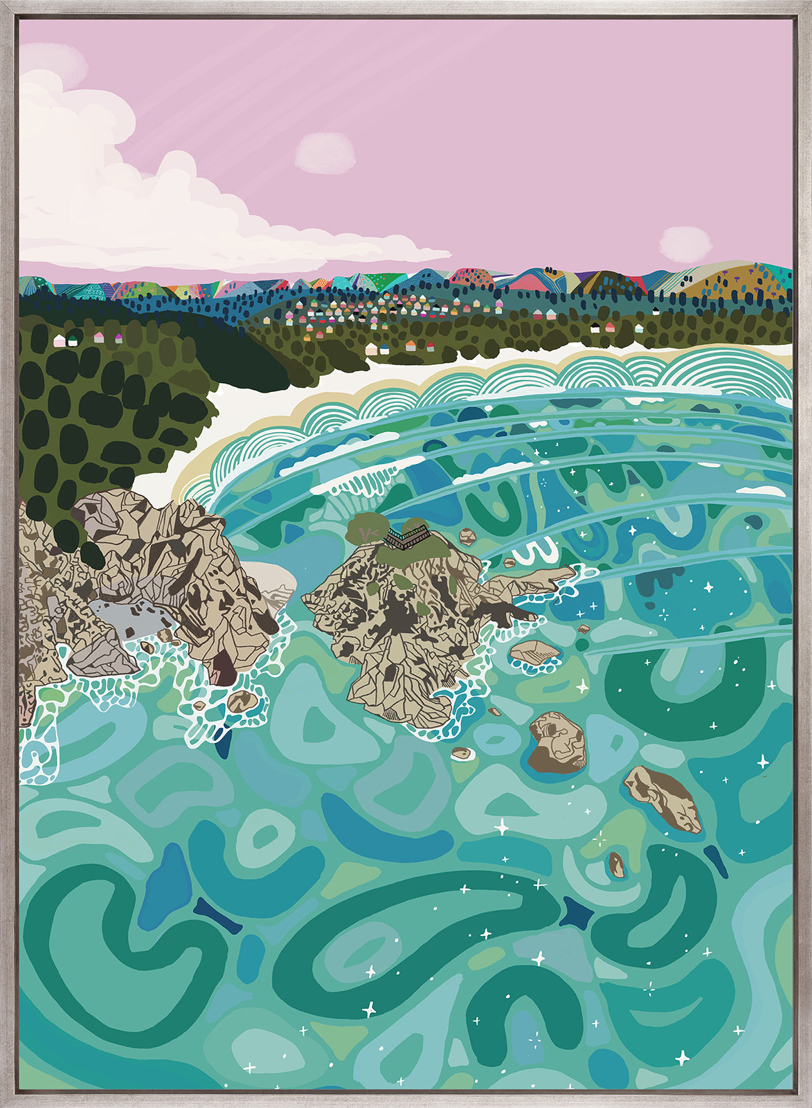 Tidal Towns I (Canvas)