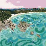 Tidal Towns I Small (465mm W x 560mm H) / Standard Clear Glass