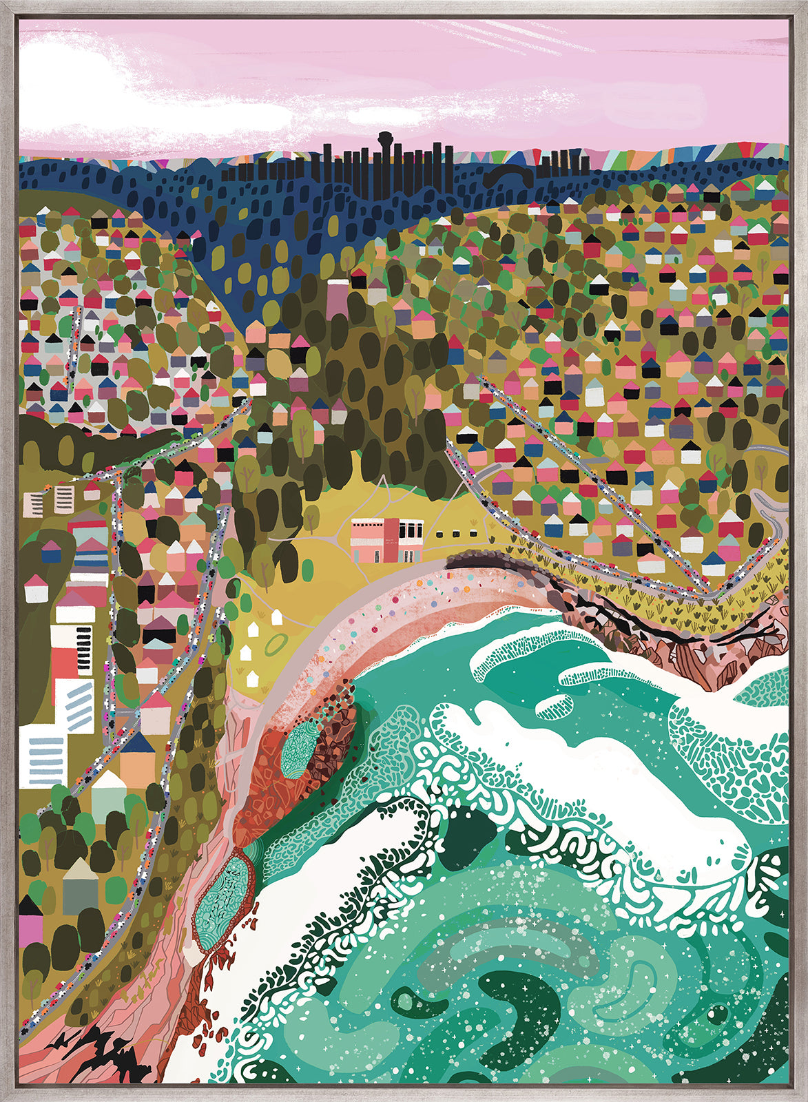 Tidal Towns II (Canvas)