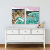 Tidal Towns II (Canvas) Large (903mm W x 1109mm H)