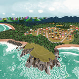 Tidal Towns III Small (465mm W x 560mm H) / Standard Clear Glass