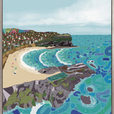 Tidal Towns IV (Canvas) Large (903mm W x 1109mm H)