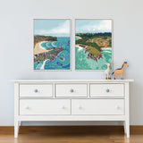 Tidal Towns IV (Canvas) Large (903mm W x 1109mm H)