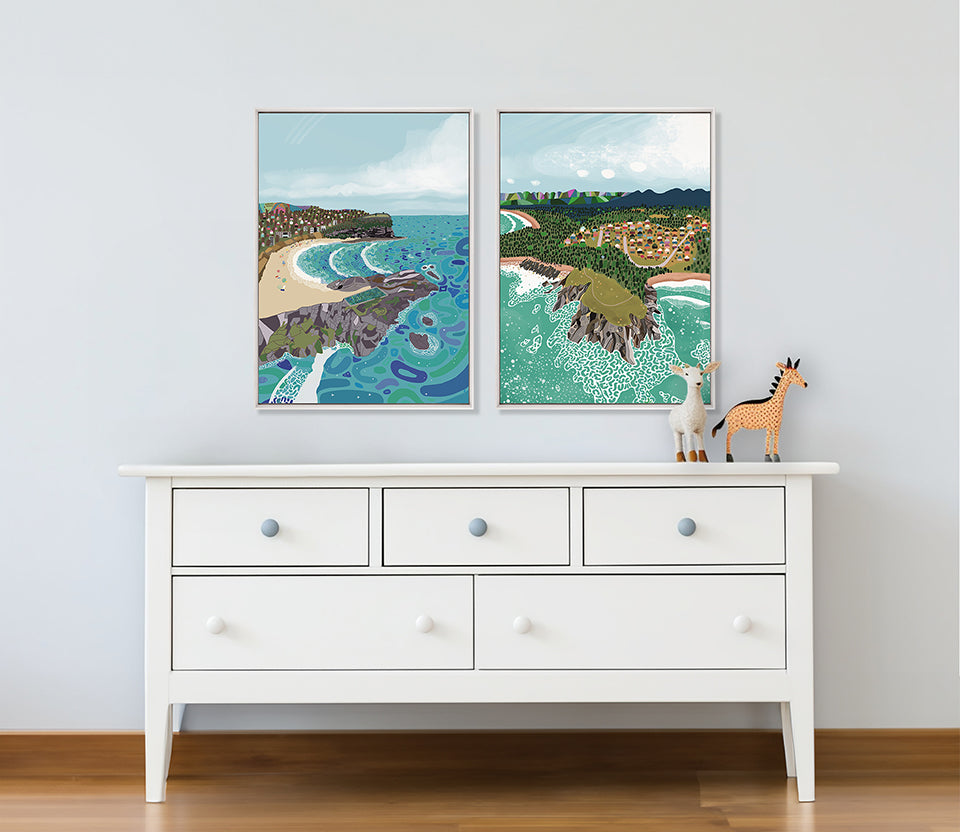 Tidal Towns IV (Canvas)
