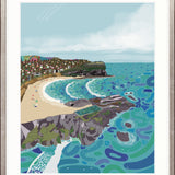 Tidal Towns IV Small (465mm W x 560mm H) / Standard Clear Glass