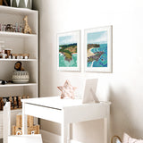 Tidal Towns IV Small (465mm W x 560mm H) / Standard Clear Glass