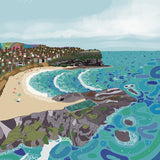 Tidal Towns IV Small (465mm W x 560mm H) / Standard Clear Glass
