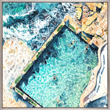Tide Pools V (Canvas) Large (860mm W x 860mm H)
