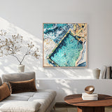 Tide Pools V (Canvas) Large (860mm W x 860mm H)