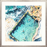 Tide Pools V Small (550mm W x 550mm H) / Standard Clear Glass