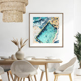 Tide Pools V Small (550mm W x 550mm H) / Standard Clear Glass