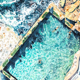 Tide Pools V Small (550mm W x 550mm H) / Standard Clear Glass
