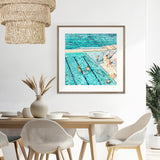 Tide Pools VII Small (550mm W x 550mm H) / Standard Clear Glass