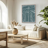 Linear Pathways I (Canvas) Large (903mm W x 1109mm H)