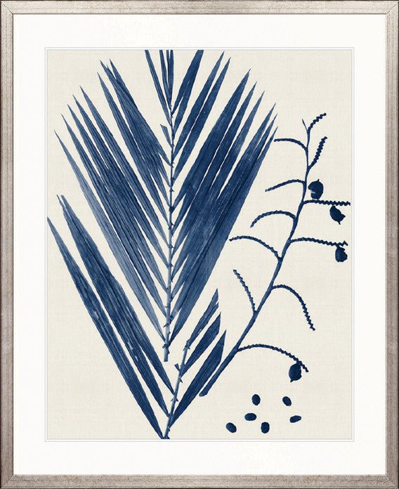 Delicate Frond I (Indigo)