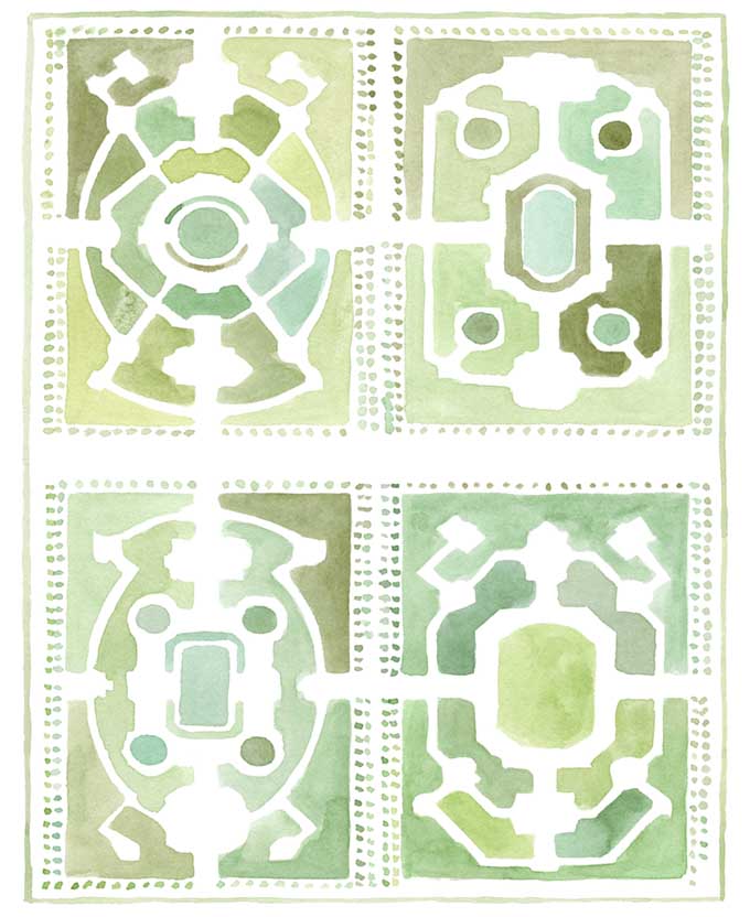 Valmont Gardens I (Canvas)