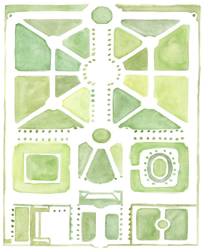Valmont Gardens IV (Canvas)