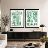 Valmont Gardens VII X-Large (1000mm W x 1400mm H) / Clear Acrylic