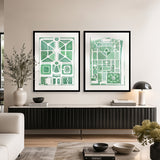 Valmont Gardens VIII X-Large (1000mm W x 1400mm H) / Clear Acrylic