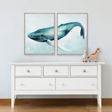 Whale Tales XII (Canvas) Large (903mm W x 1109mm H)
