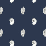 Careel Nautilus Wallpaper Indigo / Paste the Wall | Non-Woven Matte / Sample