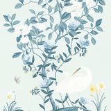 Charlston Foliage Wallpaper Sky / Paste the Wall | Non-Woven Matte / Sample