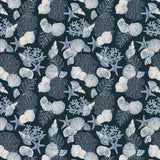 Ocean Breeze Wallpaper Indigo / Paste the Wall | Non-Woven Matte / Sample