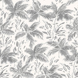 Palms Retreat Wallpaper Charcoal / Paste the Wall | Non-Woven Matte / Sample