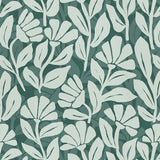 Woven Flora Wallpaper Evergreen / Paste the Wall | Non-Woven Matte / Sample