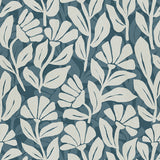 Woven Flora Wallpaper Navy / Paste the Wall | Non-Woven Matte / Sample