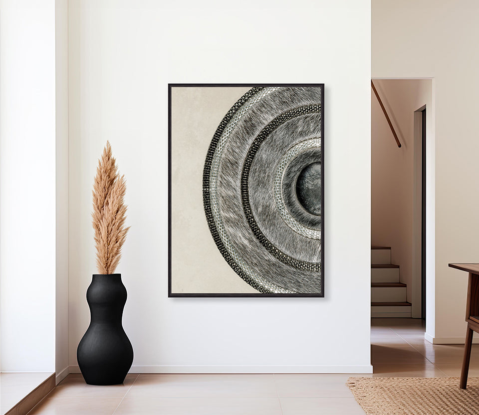 Concentric Circle Print III (Canvas)