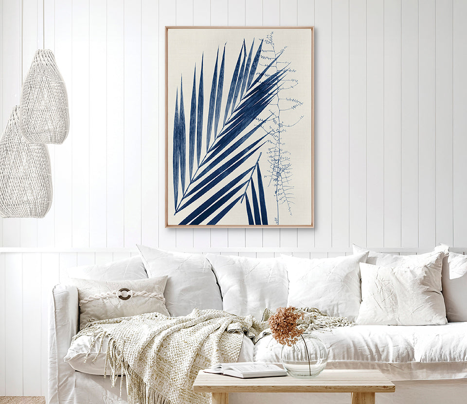 Delicate Frond III (Indigo) (Canvas)