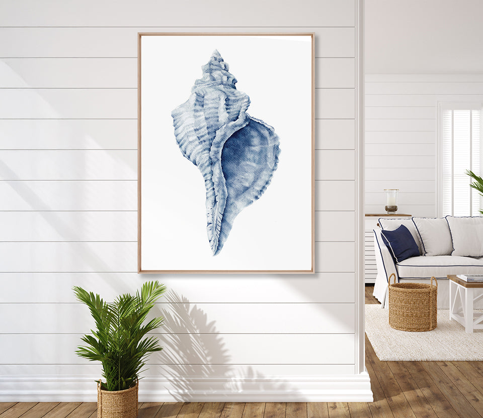 Exquisite Shell III (Indigo) (Canvas)