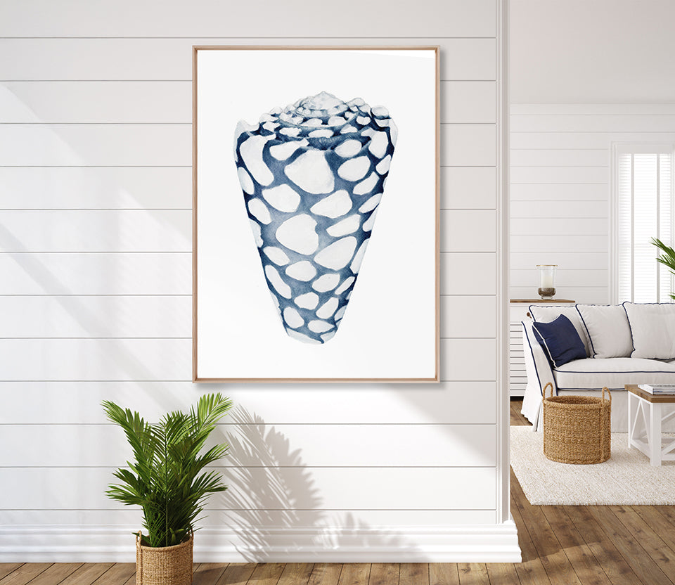 Exquisite Shell VI (Indigo) (Canvas)