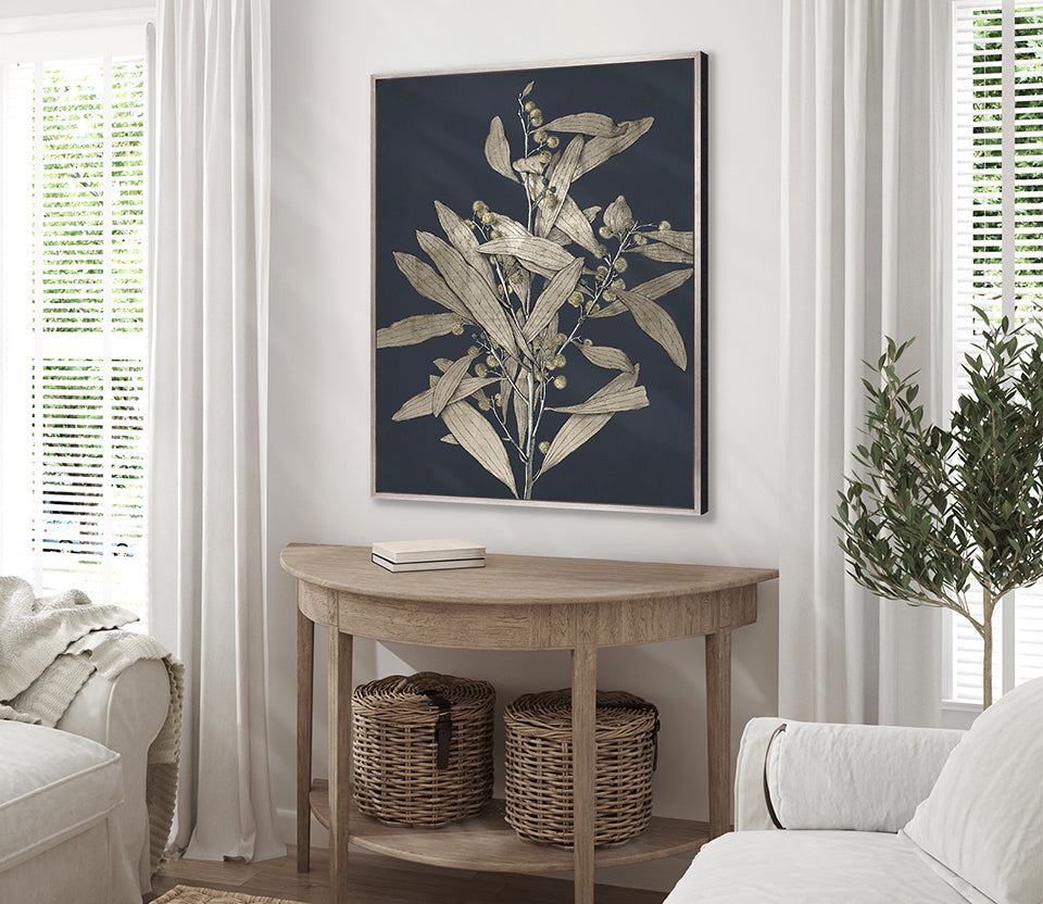 Botanical Etching I (Canvas)