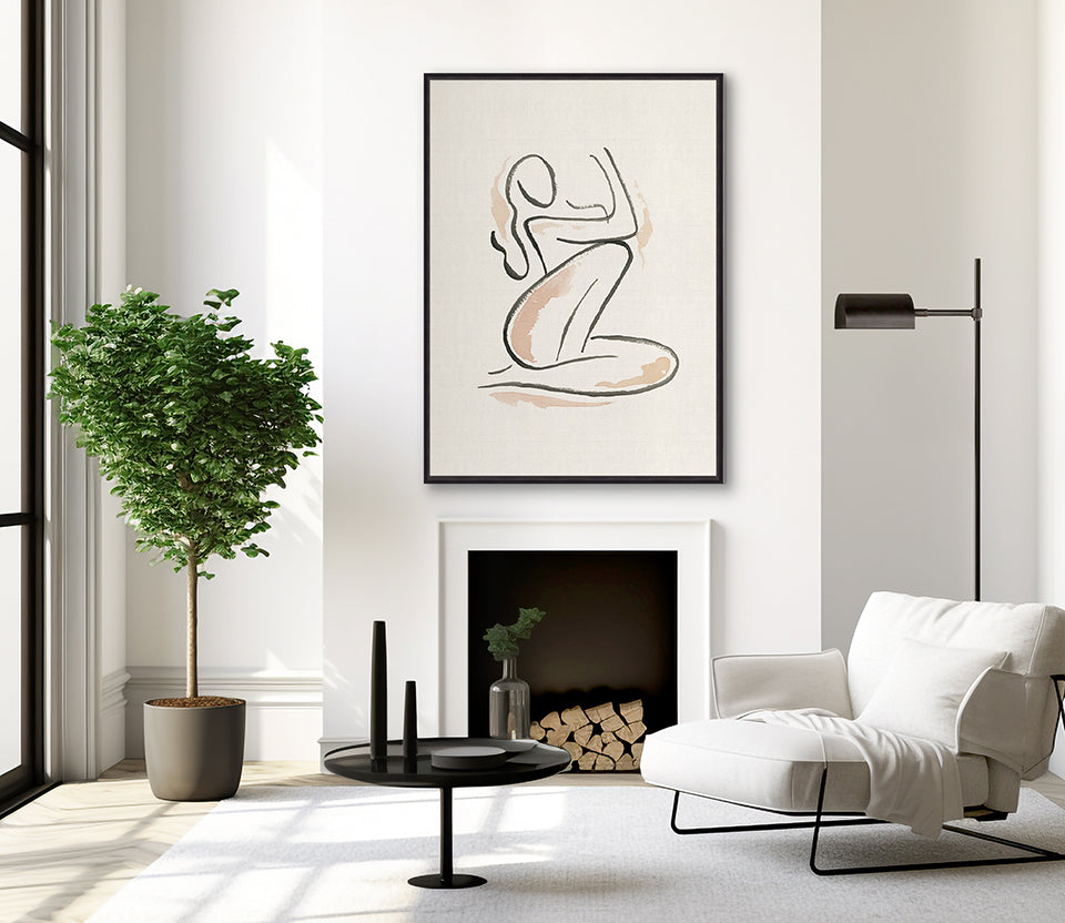 Modern Nude Form I (Canvas)