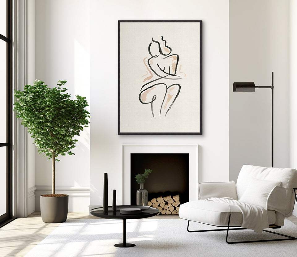 Modern Nude Form III (Canvas)