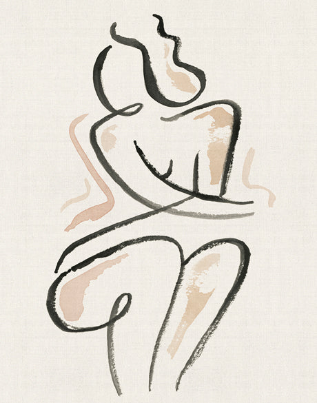 Modern Nude Form III (Canvas)