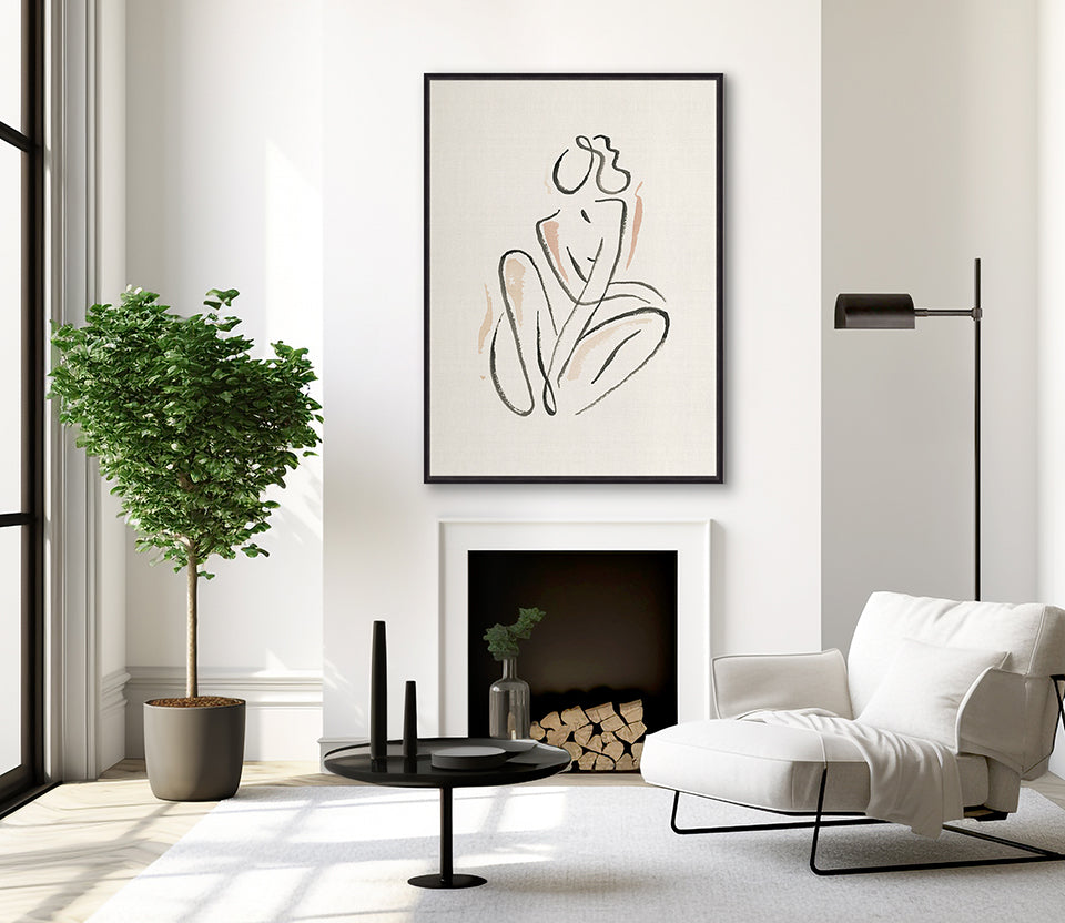 Modern Nude Form IV (Canvas)