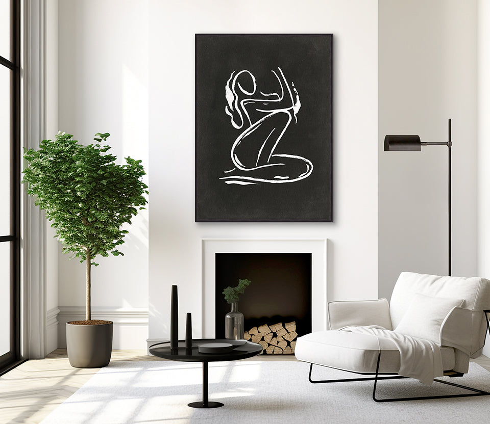 Modern Nude Form V (Canvas)