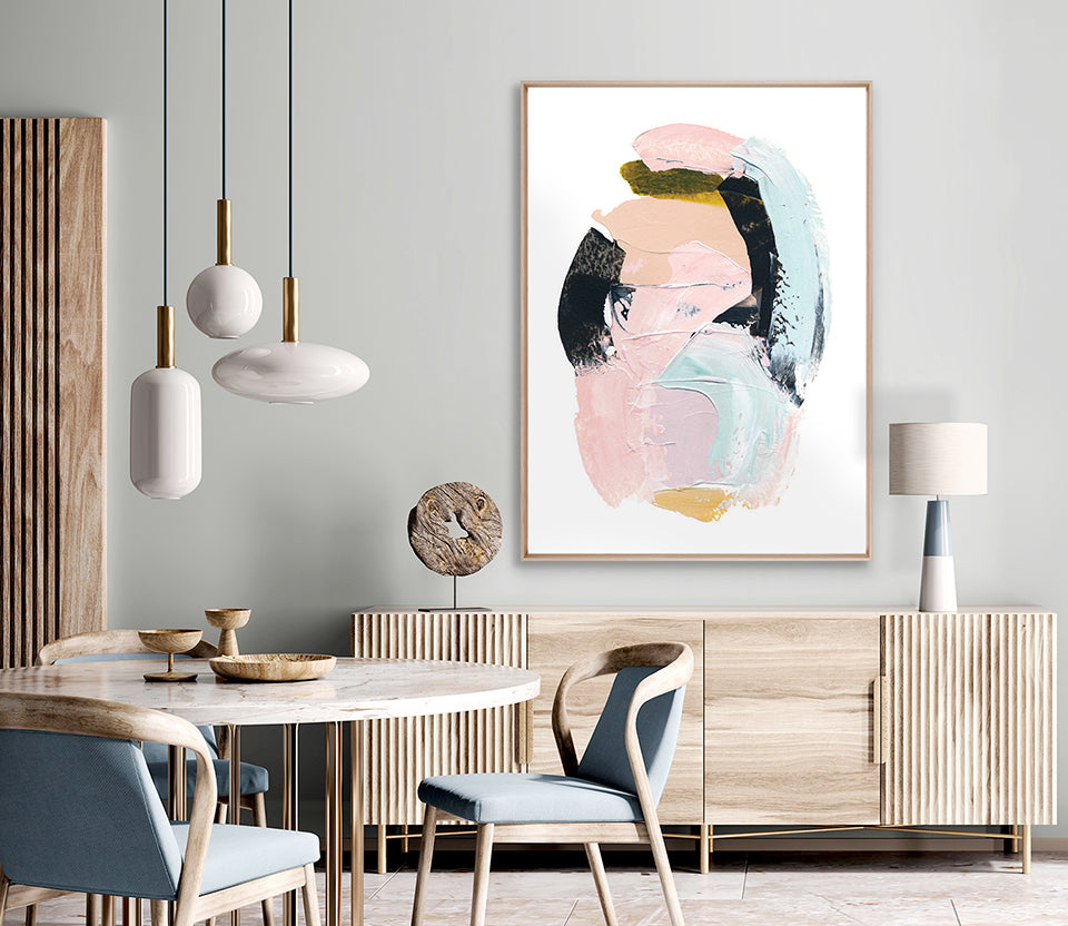 Pastel Abstract I (Canvas)