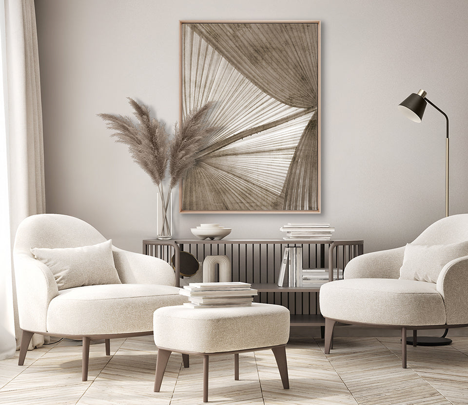 Palm Silhouette (Taupe) XII (Canvas)