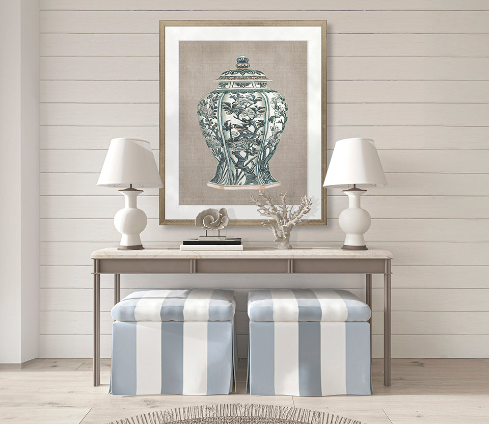 Chinoiserie Urn IX
